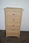 MODERN TALL CHEST OF DRAWERS, WIDTH APPROX 61CM