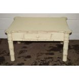 LOW PAINTED COLONIAL STYLE TABLE, APPROX LENGTH 84CM