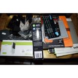 VARIOUS ELECTRONICS AND GADGETS INCLUDING WI-FI REPEATER, IPAD CASES ETC