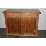 VINTAGE PINE SIDE CABINET, WIDTH APPROX 104CM