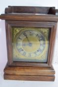 EARLY 20TH CENTURY AMERICAN OAK CASED MANTEL CLOCK, MOVEMENT BY ANSONIA CLOCK CO, NEW YORK, HEIGHT