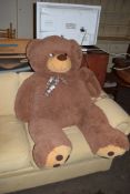 VERY LARGE PLUSH BEAR TOY, HEIGHT APPROX 120CM