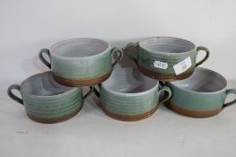 FIVE PORTHLEVEN SOUP BOWLS