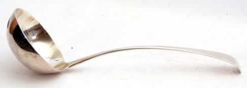 George III silver soup ladle, Old English pattern, London, 1798, maker's mark Soloman Houghman, 28cm