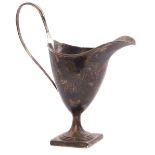 Georgian silver helmet cream jug (a/f)