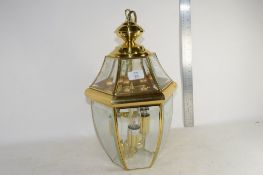 LIGHT FITTING WITH BRASS MOUNTS