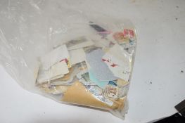 PLASTIC BAG CONTAINING STAMPS