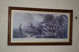 PAIR OF FRAMED PRINTS "THE SLIDE" AND "FOOT BALL", BOTH AFTER THOMAS WEBSTER (ENGRAVED GRAVES),