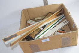 BOX CONTAINING SLIDE RULES