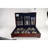 BOXED SET OF PLATED CUTLERY PRODUCED BY UNITED CUTLERS OF SHEFFIELD