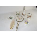 CERAMICS INCLUDING ROYAL ALBERT OLD COUNTRY ROSES VASE AND BELL ETC