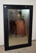 MODERN BARK FRAMED MIRROR, SIZE APPROX 80CM X 120CM