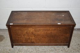 JOINTED OAK BLANKET BOX, APPROX 97CM X 41CM