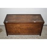 JOINTED OAK BLANKET BOX, APPROX 97CM X 41CM