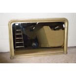 GILT OVERMANTEL MIRROR, WIDTH APPROX 95CM