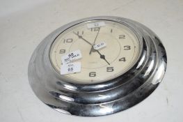 WALL CLOCK IN CHROME METAL MOUNT