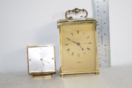 TWO MODERN CARRIAGE CLOCKS