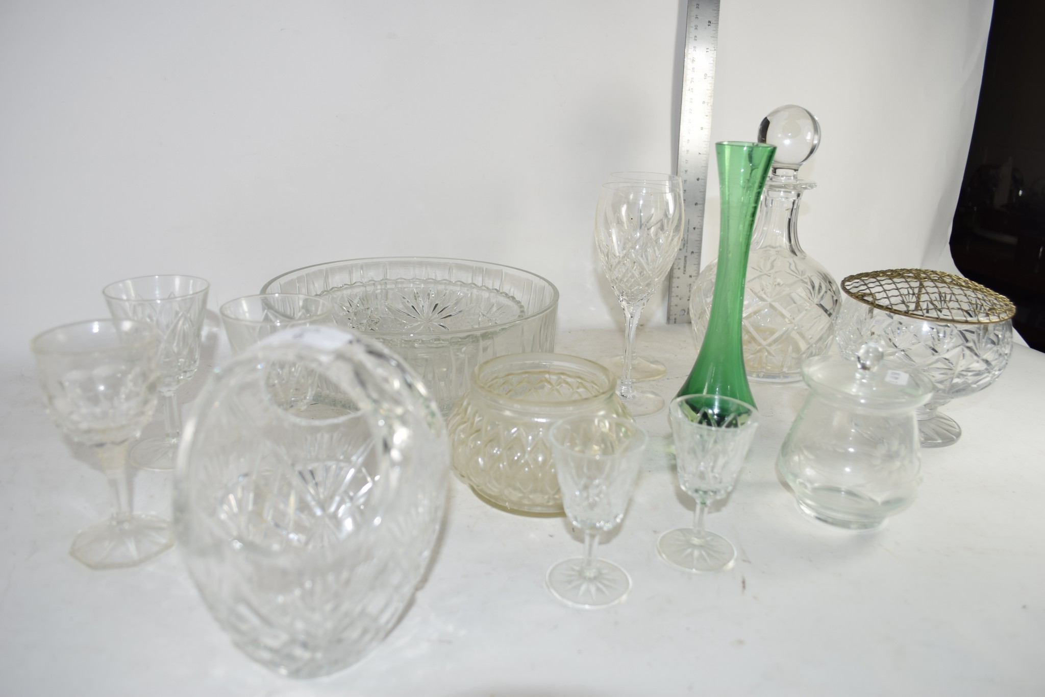 GLASS WARES, DECANTER, FRUIT BOWL ETC - Image 2 of 2