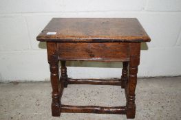 SMALL 18TH CENTURY JOINTED STOOL