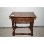 SMALL 18TH CENTURY JOINTED STOOL