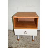 SMALL BEDSIDE CABINET, WIDTH APPROX 46CM