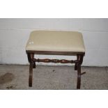 GOOD QUALITY 19TH CENTURY ROMAN STYLE UPHOLSTERED STYLE, APPROX 56 X 43CM