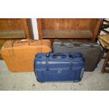 THREE VARIOUS SUITCASES, THE LARGEST LENGTH APPROX 68CM