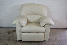 ELECTRIC LEATHER RECLINER CHAIR, WIDTH MAX 94CM