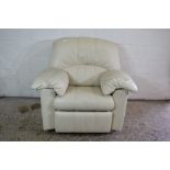 ELECTRIC LEATHER RECLINER CHAIR, WIDTH MAX 94CM