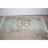 GOOD QUALITY CUT WOOL RUG WITH FLORAL PATTERN