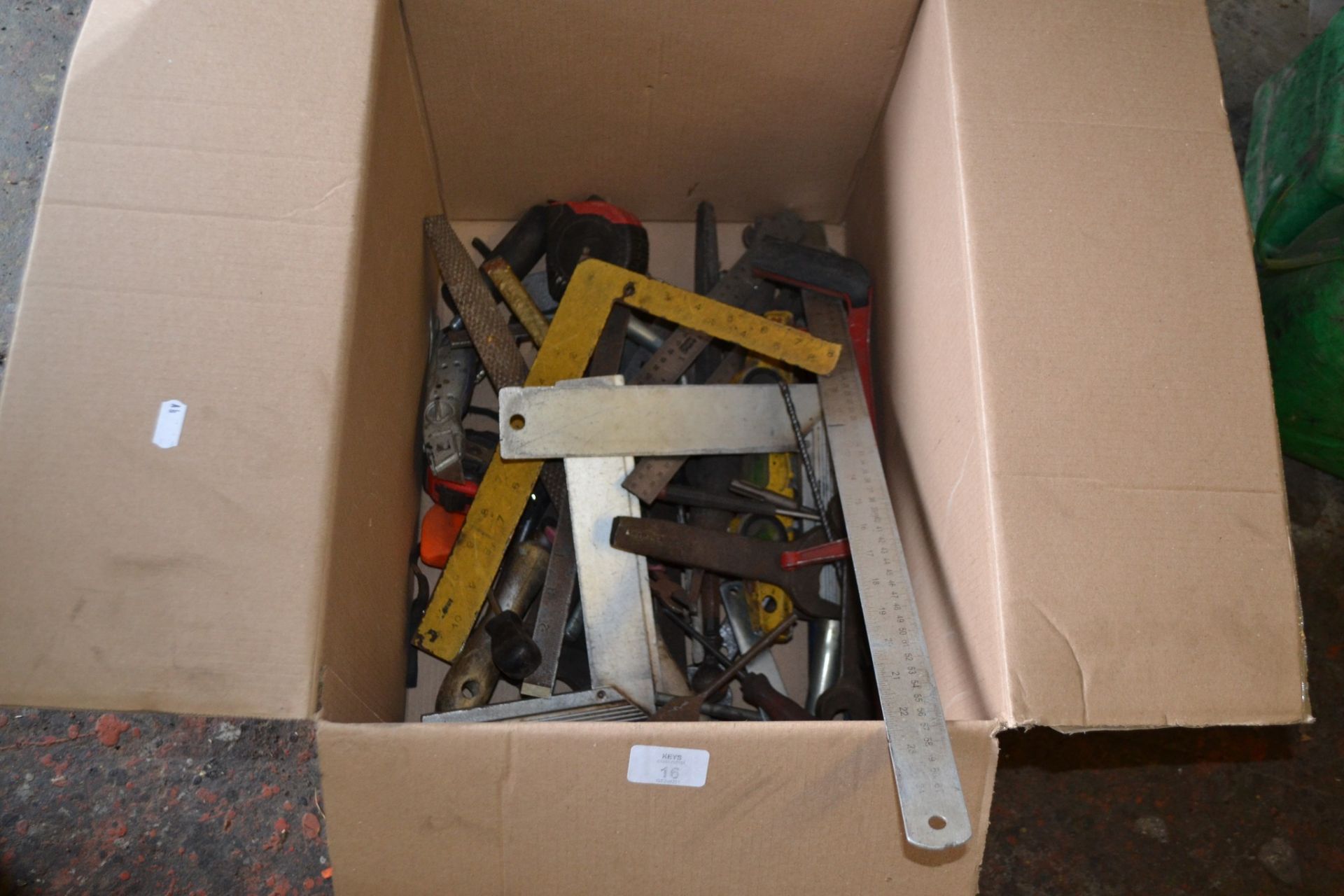 Box of mixed tools