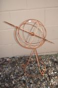 SMALL STEEL ARMILLARY H 68CM