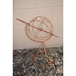 SMALL STEEL ARMILLARY H 68CM