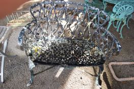 METAL GARDEN BENCH W 95CM