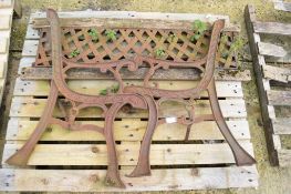 CAST IRON BENCH ENDS