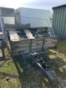 Vintage tipping Farm Trailer (blue)