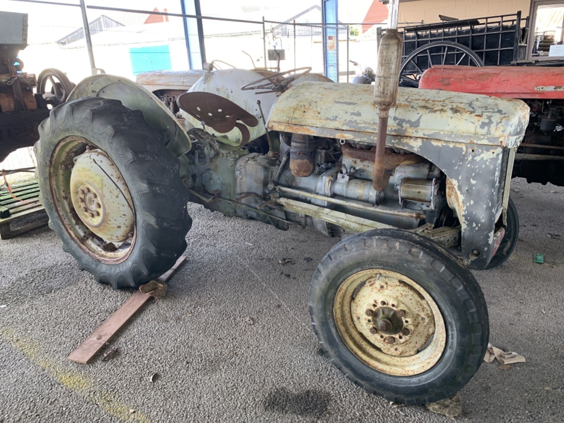 Grey Ferguson vintage diesel Tractor