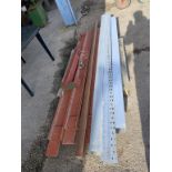 Pallet various RSJ and galvanised box section max length approx 9’