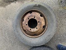 Vintage Lorry Wheel & Tyre