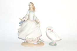 Lladro model of a lady and gentleman in repose (2)