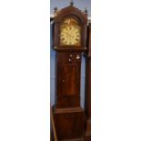 Joseph Ivey, Marazion, early/mid-19th century cross-banded mahogany cased longcase clock, having