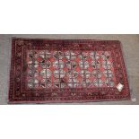 Small red ground rug