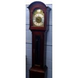 Julian Stanton, Winchester, a late 20th century mahogany cased longcase clock, with arched brass
