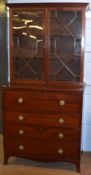 Georgian mahogany secretaire cabinet