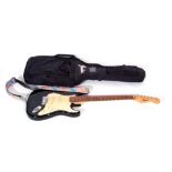 Squier by Fender Stratocaster with gig bag.