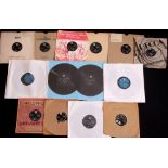 Small collection of Elvis Presley including twelve 10" 78 RPM shellac singles in various conditions