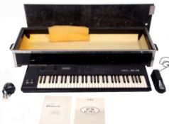 Kawai K4 16-bit Digital Synthesiser in flight case, together with Yamaha foot pedal, manual and