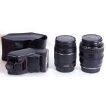 Canon Zoom Lens EF 28-105mm 1:3.5-4.5, Canon Zoom Lens EF 28-80mm 1:3.5-5.6 with Canon Speedlite 300