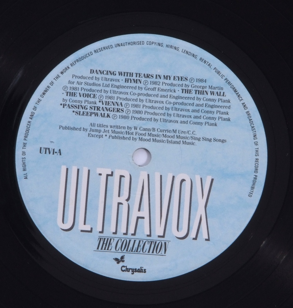 Ultravox LP Vinyl 'Collection of Greatest Hits' signed by Midge Ure. - Image 3 of 4