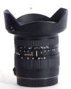 Sigma Aspherical 18-35mm lens with fitted case.